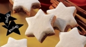 FIALOVÉ vánoční hvězdy a sušenky