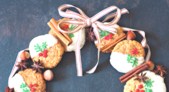 Vánoce - Perníkové cookies s polevou